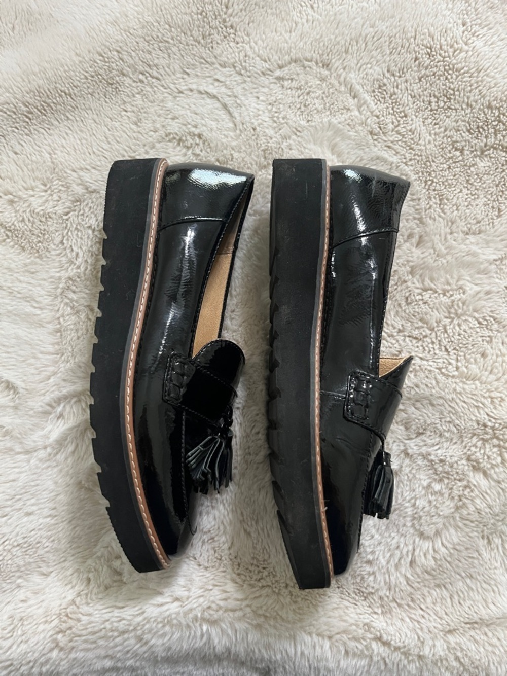 Naturalizer Black Patent Tassel Penny Loafers - Picture 5 of 6